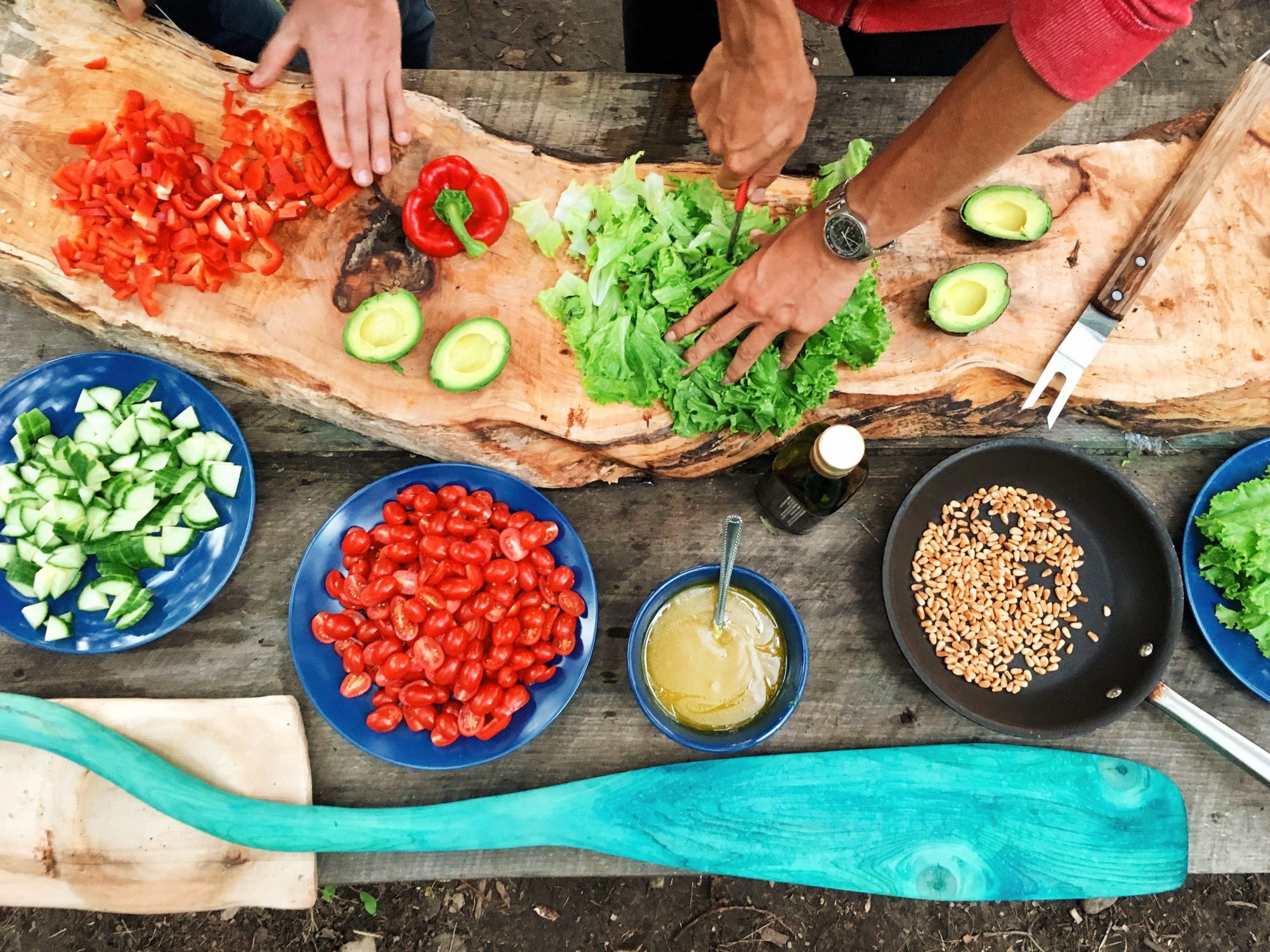 Picture of making vegetables