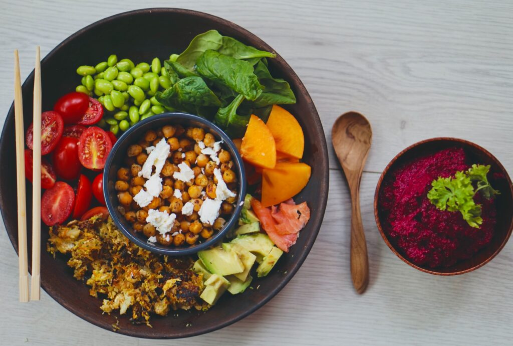 plate of vegetables